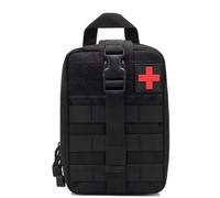 Borsa di Pronto Soccorso Tattica MOLLE EMT IFAK Pouch Rip-Away Trauma First Emergency Pack(Black)