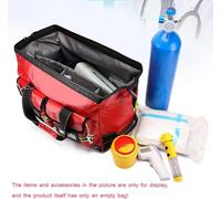 Borsa di Pronto Soccorso Vuota per Pronto Soccorso, Borsa di Pronto Soccorso con Tasche Multiple, Ideale per traumi, Assistenza domiciliare, Infermiere(Red)