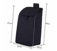 Borsa di Ricambio for Carrello della Spesa - 38L Borsa Portaoggetti Impermeabile in Tessuto Oxford da, Borsa di Ricambio for Carrello della Spesa con Tasche Laterali 33 * 20 * 57cm(Red)
