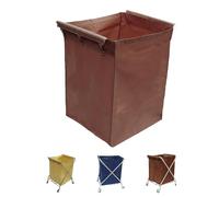 Borsa di ricambio in tessuto Oxford per carrello della biancheria, borsa impermeabile rimovibile, borsa per la biancheria commerciale per carrello pieghevole commerciale, EFVBN, marrone,