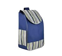 Borsa di ricambio per carrello della spesa, in tessuto Oxford, impermeabile, borsa di ricambio per carrello della spesa, borsa di ricambio per carrello della spesa (strisce blu)