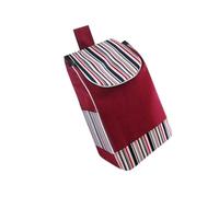 Borsa di ricambio pieghevole per carrello della spesa, 37 l, impermeabile, in tessuto Oxford, resistente, con tasche laterali