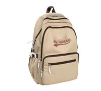 Borsa di scuola di nylon dello zaino del computer portatile alla moda con la cinghia comoda per l'uso, Marrone, Bohemian