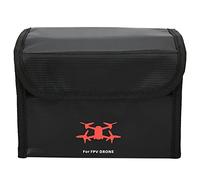 Borsa di sicurezza della batteria Explosion Apro prova Fire Protective Borse per la batteria per la batteria per FPV DRONE Flamma di alta qualità Fibra di fiamma Black 60 132G (3 batteria)