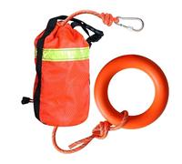 Borsa di sicurezza galleggiante - Corda per lancio di linea di salvataggio 16m, cordino di salvataggio del fiume | Accessori per il rafting professionale con attrezzatura di sicurezza a Mano per la