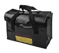 Borsa di sicurezza ignifuga per batterie agli ioni di litio e LiPo - Custodia di ricarica e stoccaggio ignifuga, con rivestimento in fibra di vetro, 260 x 130 x 150 mm - (260 x 130 x 150 mm)