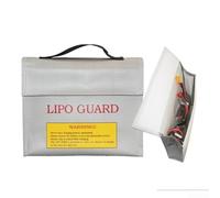 Borsa di sicurezza per batteria, custodia di ricarica a prova di esplosione per droni RC, custodia resistente al fuoco con coperchio, argento (215 x 165 x 45 mm)