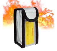 Borsa di sicurezza per batteria, protettiva per batteria portatile, cassetta di sicurezza resistente all'usura per trasporto e ricarica, organizer protettivo per batterie per power bank agli