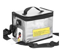 Borsa di sicurezza per batteria, protezione sicura per batteria, borsa di ricarica ignifuga, custodia antideflagrante per riporre e ricaricare, protegge i dispositivi da incendi e rischi della