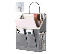 Borsa di stoccaggio appeso al muro - Cesto di stoccaggio sospeso | Basket Organizzatore desktop | Organizzatore HangingPocket | Secchio per riparo per porte con tasche per camera da letto, dormitorio,