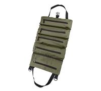 borsa di stoccaggio degli strumenti, Borsa portautensili arrotolabile 5 tasche multicolore 18,5x11,02x1,18 pollici(Green)