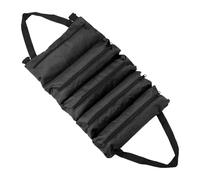 borsa di stoccaggio degli strumenti, Borsa portautensili arrotolabile, borsa da trasporto arrotolabile, organizer for utensili da moto, nera