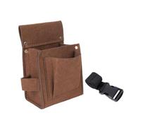 borsa di stoccaggio degli strumenti, Borsa portautensili multiuso 13x8x19cm Marrone
