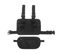 Borsa Di Stoccaggio Degli Strumenti In Tessuto Oxford Da 1 Pezzo, Borsa In Vita Da 1 Pezzi, Semplice Kit Di Strumenti Regolabili Neri, Contenitore Di Stoccaggio Comodo E Multifunzione Esterno.
