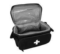 Borsa di Stoccaggio dei Farmaci, Sacchetti da Viaggio a più Tasche a Doppia Direzione (BLACK)