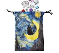 Borsa di stoccaggio dei tarocchi, busta del supporto per tarocchi | 13x18 cm Stiphtring Dice Holder Storage - Custodia protettiva per il mazzo per i mazzi Oracle Tarocchi e carte da di dimensioni stan