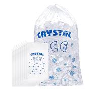 Borsa di stoccaggio del ghiaccio, 100 pezzi sacche di ghiaccio per impieghi pesanti, custode del congelatore portatile con corse, materiale PE, materiale per impieghi pesanti, cassaforte congelatore p