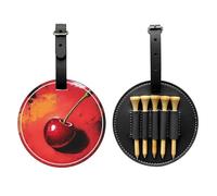 Borsa di stoccaggio del tee di golf della ciliegia della pittura a olio, borsa multifunzionale di stoccaggio del tee di golf per gli uomini, materiale durevole