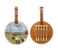 Borsa di stoccaggio del tee di golf di Brown dell'azienda agricola enorme, borsa multifunzionale di stoccaggio del tee di golf per gli uomini, materiale durevole