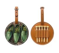 Borsa di stoccaggio del tee di golf di Brown delle scarpe verdi, borsa multifunzionale di stoccaggio del tee di golf per gli uomini, materiale