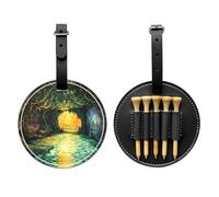 Borsa di stoccaggio del tee di golf nera della grotta magica, borsa multifunzionale di stoccaggio del tee di golf per gli uomini, materiale durevole dell'