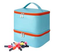 Borsa di stoccaggio delle unghie - Custodia per il tecnico delle unghie, organizzatore di grandi dimensioni | Design organizzatore di compartimenti zip utilizzato nella manicure, installazione del sal