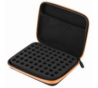 Borsa di stoccaggio essenziale, 63 slot 1-3 ml di organizzatore di organizzatore di olio essenziale portatile Case di aromaterapia Organizzatore di trasporto per la protezione (Arancia)