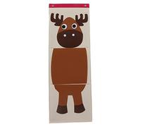 Borsa di stoccaggio montato a parete Over Door Hanging Organizzatore a 3 strati Closect Felt Material Pocket per i giocattoli per bambini decorazioni per la casa (Alce)