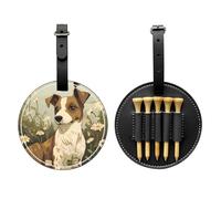 Borsa di stoccaggio nera del tee di golf dei cani divertenti, borsa multifunzionale di stoccaggio del tee di golf per gli uomini, materiale durevole