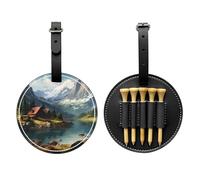 Borsa di stoccaggio nera del tee di golf della foresta pastorale, borsa multifunzionale di stoccaggio del tee di golf per gli uomini, materiale durevole