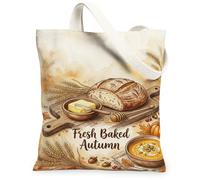 Borsa di tela del pane, borsa rustica accogliente del mercato marrone del burro del miele autunnale 13x15 pollici, Marrone, 13x15 Inch