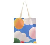 Borsa di tela di canapa della città delle fate variopinta con le tasche per le borse di tela riutilizzabili di viaggio
