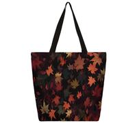 Borsa di tela Tote Bag Falling Autumn Leaves Shopping Bag Scuola Borse a tracolla in tela Donne Uomini Moda Borsa
