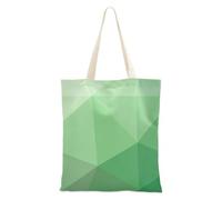 Borsa di tela verde taglio geometrico modello borsa di tela per le donne per uso quotidiano borse di stoffa