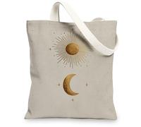 Borsa di totalizzatore celeste della tela, borse della spesa leggere riutilizzabili, cinghie naturali ecologiche del cotone 13x15 pollici