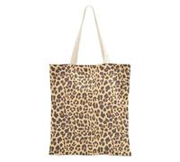 Borsa di totalizzatore della pelle della stampa del leopardo del ghepardo di totalizzatore della tela con le tasche per