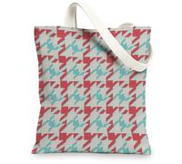 Borsa di totalizzatore della tela del modello geometrico, borse della spesa riutilizzabili alla moda, borse variopinte leggere del cotone 13x15 pollici