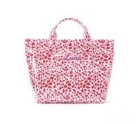 Borsa di totalizzatore ricamata personalizzata del PVC, Totalizzatore impermeabile della spiaggia, favore del partito di addio al nubilato, Tote a righe della spiaggia, M, 31.5*18.5*30cm