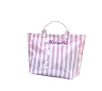 Borsa di totalizzatore ricamata personalizzata della spiaggia, totalizzatore impermeabile di viaggio del PVC, regalo di nozze di addio al nubilato, borsa di vacanza della spiaggia per la mamma, B