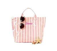 Borsa di totalizzatore ricamata personalizzata della spiaggia, totalizzatore impermeabile di viaggio del PVC, regalo di nozze di addio al nubilato, borsa di vacanza della spiaggia per la mamma, I