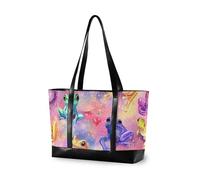 Borsa di totalizzatore semplice brillante del college delle rane variopinte con le borse di totalizzatore del lavoro della chiusura lampo per