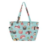 Borsa di totalizzatore variopinta del punto del sushi con il supporto della tazza, borsa di tot