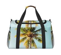 Borsa di viaggio della mano di grande capacità delle borse di viaggio dello spazio della stampa dell'albero della palma per il fine settimana dell'aereo
