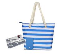 Borsa di vino isolata, borsa di vino, borsa termica portatile per gli amanti del vino ospite festa in spiaggia visita al ristorante mamme come regalo, Blu + sacchetto interno, descrizione,