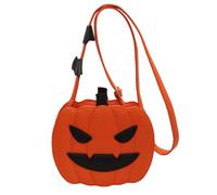Borsa di zucca Borse da donna di Halloween zucca spettrale Arancione | Faccia spettrale arrabbiata come una zucca, doppio stile di trasporto, hardware premium sensibile alla luce, ideale per