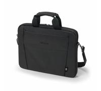Borsa DICOTA Eco Slim Case BASE Toploader 15.6" Poliestere Nero con Tracolla e Materiali Riciclati