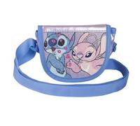 Borsa Disney Stitch Angel borsetta passeggio tracolla regolabile bambini glitter