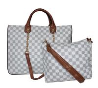 Borsa donna 2 in 1 Bauletto grande capiente tracolla catena 6281