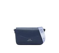 Armani Exchange Essential, Wave, Removable Strap, Borsa a Tracolla Donna, Sky Captain, Taglia Unica