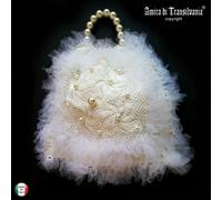 borsa donna casual fatta mano comoda fashion elegante brand macrame perle tulle
